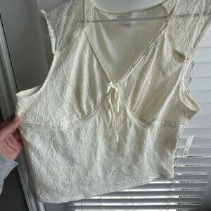 Vintage White Lacey Top